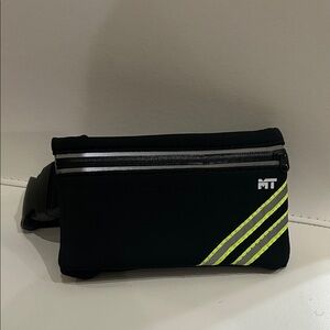 MT Exercise Belt Bag in Black with Neon Stripes